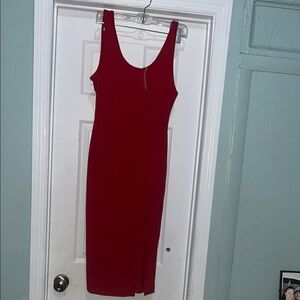 Heart & Hips Red Midi Dress